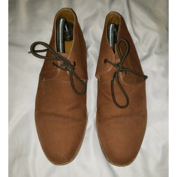 Thorocraft Men’s Brown Canvas Desert Trevor Ankle Chukka Boots Size EU 42 US 9 - Picture 2 of 12